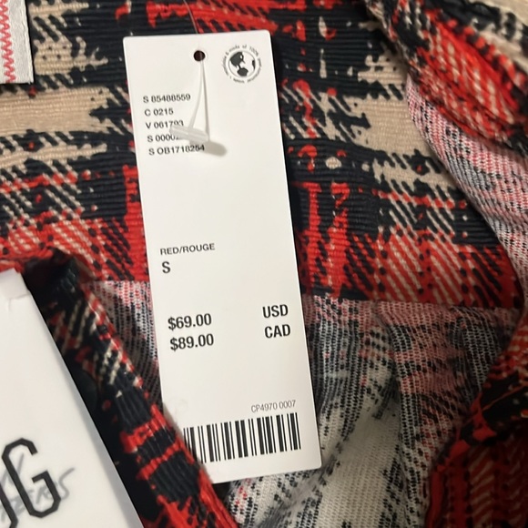 BDG NWT Urban Outfitters flannel. Size S - Picture 6 of 9